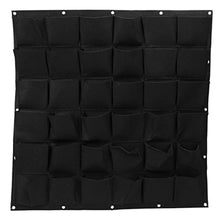 Load image into Gallery viewer, 36 pocket vertical wall-mounted garden planter indoor / outdoor flower and vegetable planting bag
