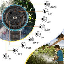 Load image into Gallery viewer, 50ft Expandable Garden Hose Water Hose with 9 Function Nozzle and Durable 3-Layers Latex
