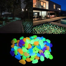 Load image into Gallery viewer, &quot;Night Stones&quot;- Glow-in-the-Dark Garden Pebbles
