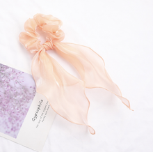 Load image into Gallery viewer, 10 Pcs Hair Scrunchies Chiffon Scarf Hair Ties Elastic Hair Bands Ponytail Holder Flower Printed Hair Bobbles Vintage Accessories for Women Girls Bow
