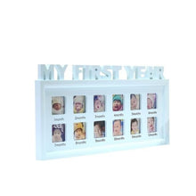 Load image into Gallery viewer, &quot;MY FIRST YEAR&quot; Baby Photo Display Frame
